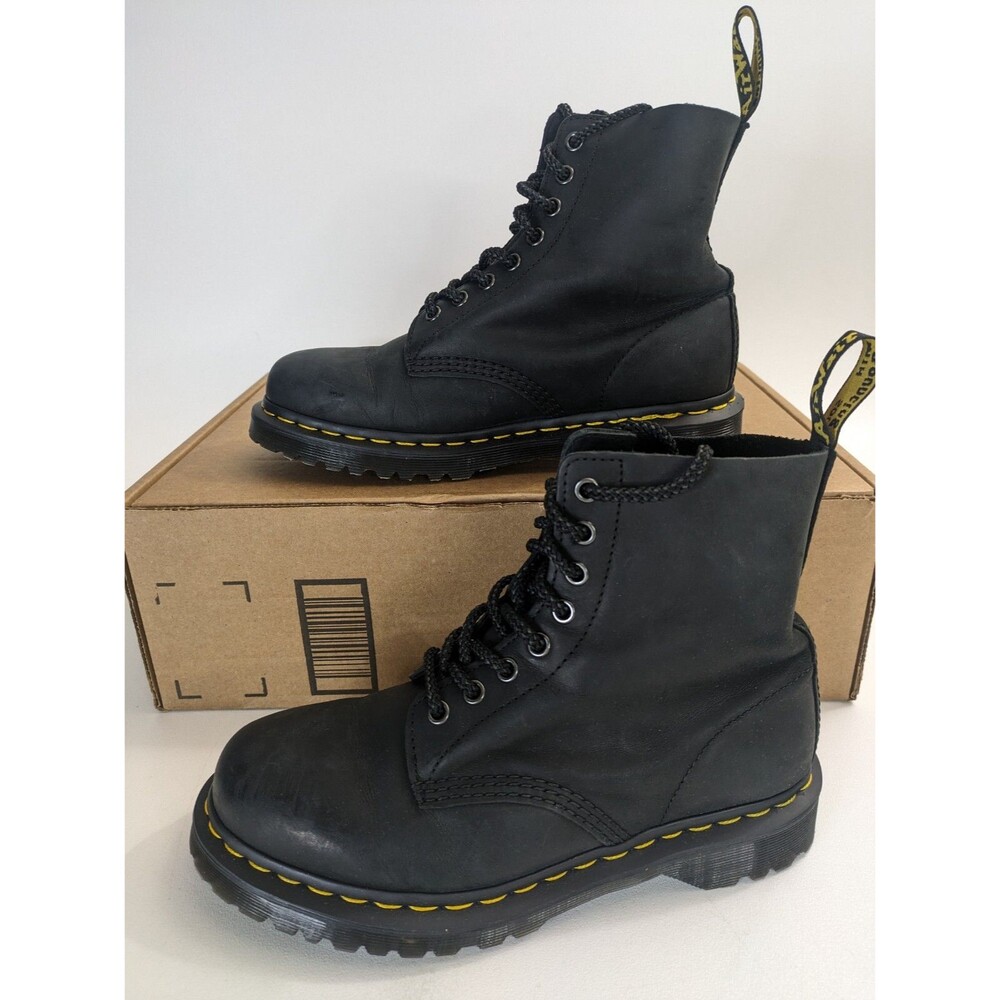 Dr. Martens Unisex 1460 Pascal Ambassador Leather Lace Up Boots Black Size 7M/8W